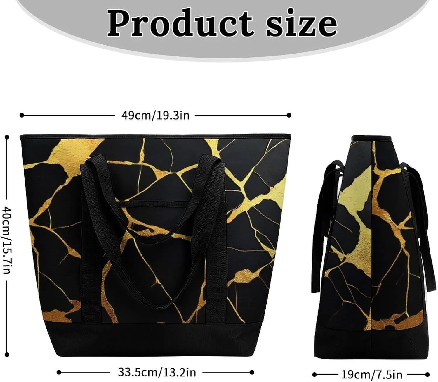 Trendy Commuter Tote Bag Large Insulated Shopping Bag For Travel