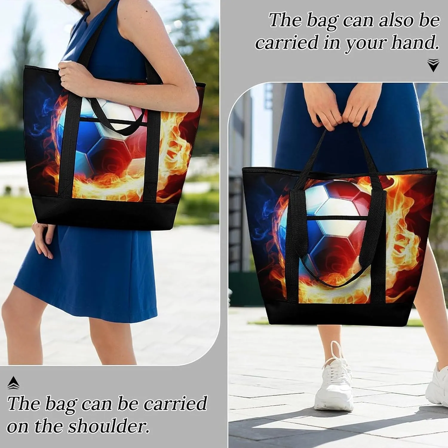 Trendy Commuter Tote Bag Large Insulated Shopping Bag For Travel