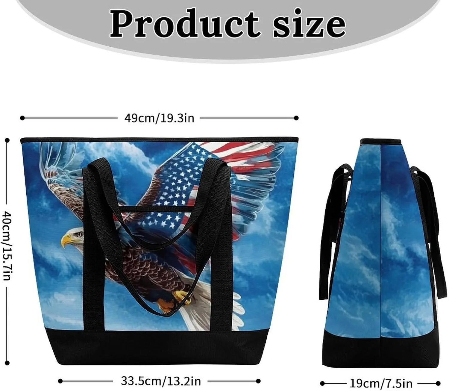 Trendy Commuter Tote Bag Large Insulated Shopping Bag For Travel