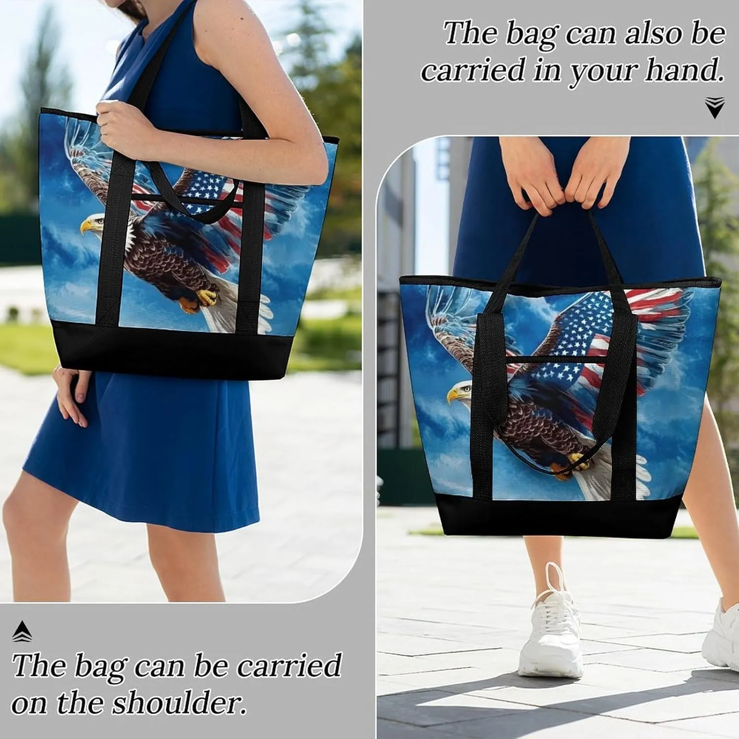 Trendy Commuter Tote Bag Large Insulated Shopping Bag For Travel