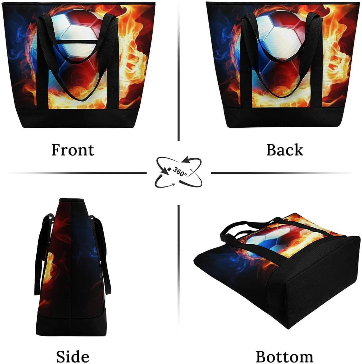 Trendy Commuter Tote Bag Large Insulated Shopping Bag For Travel