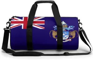 Tristan Da Cunha Flag Gym Duffel for Men Women Dry Wet Separation Sports Weekender Tote