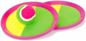 Two Player Catch Ball Set Garden Beach Summer Game Hook And Loop Paddles Family Set