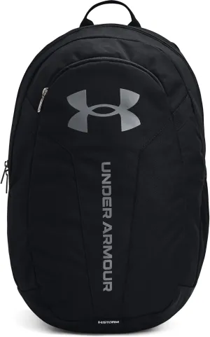 Under Armour Hustle Light Backpack Rucksack School Sports Bag Black/Grey