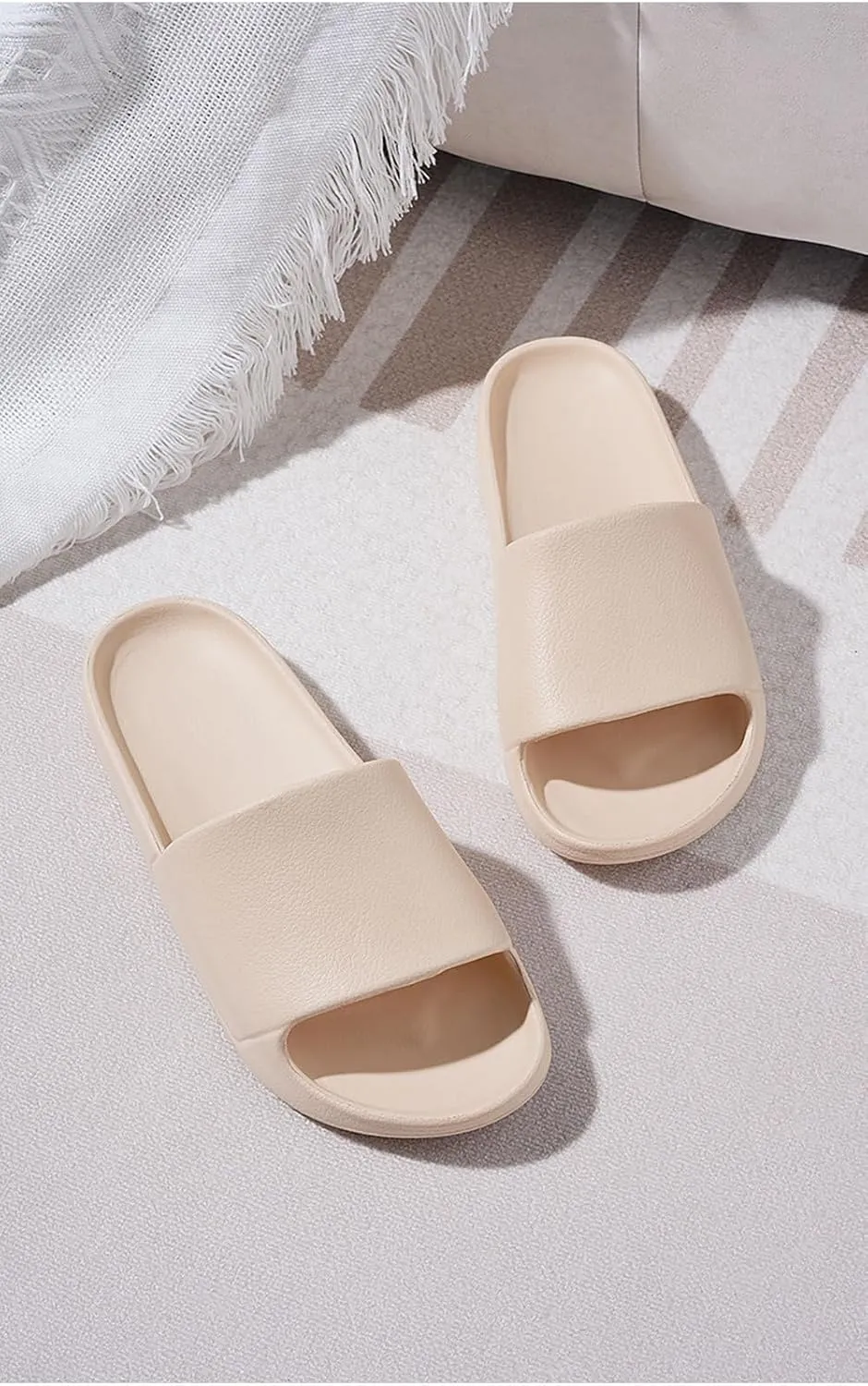 Unisex Cloud Slides for Women Men - House Slippers with Arch Support Quick-Drying Recovery Spa Bath Pool Beach Slides Pillow Slippers Non-Slip - Perfect for Home, Beach, and Travel