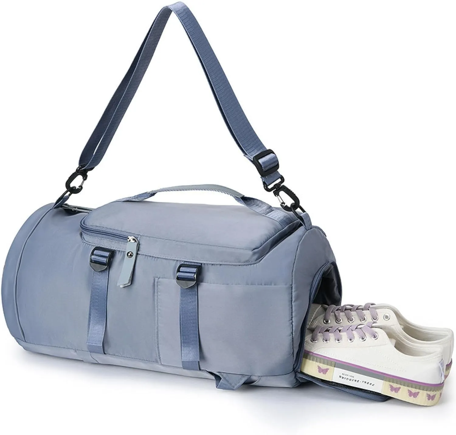 Unisex large-capacity duffle bag, independent wet and dry separation handbag, sports backpack gym bag