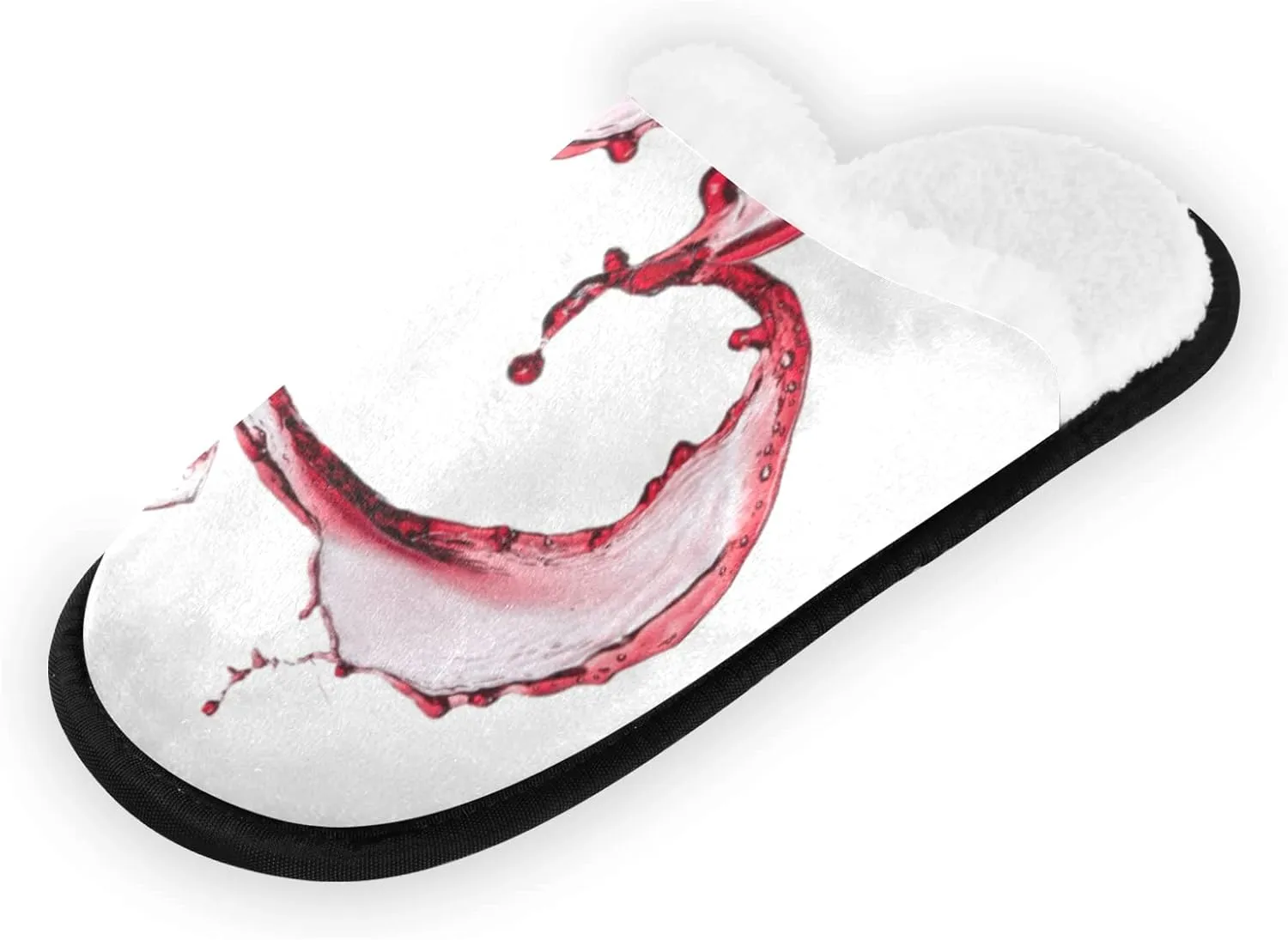 Unisex Slippers Fuzzy Feet Plush Cotton Slippers Anti-Slip Warm House Shoes M/L