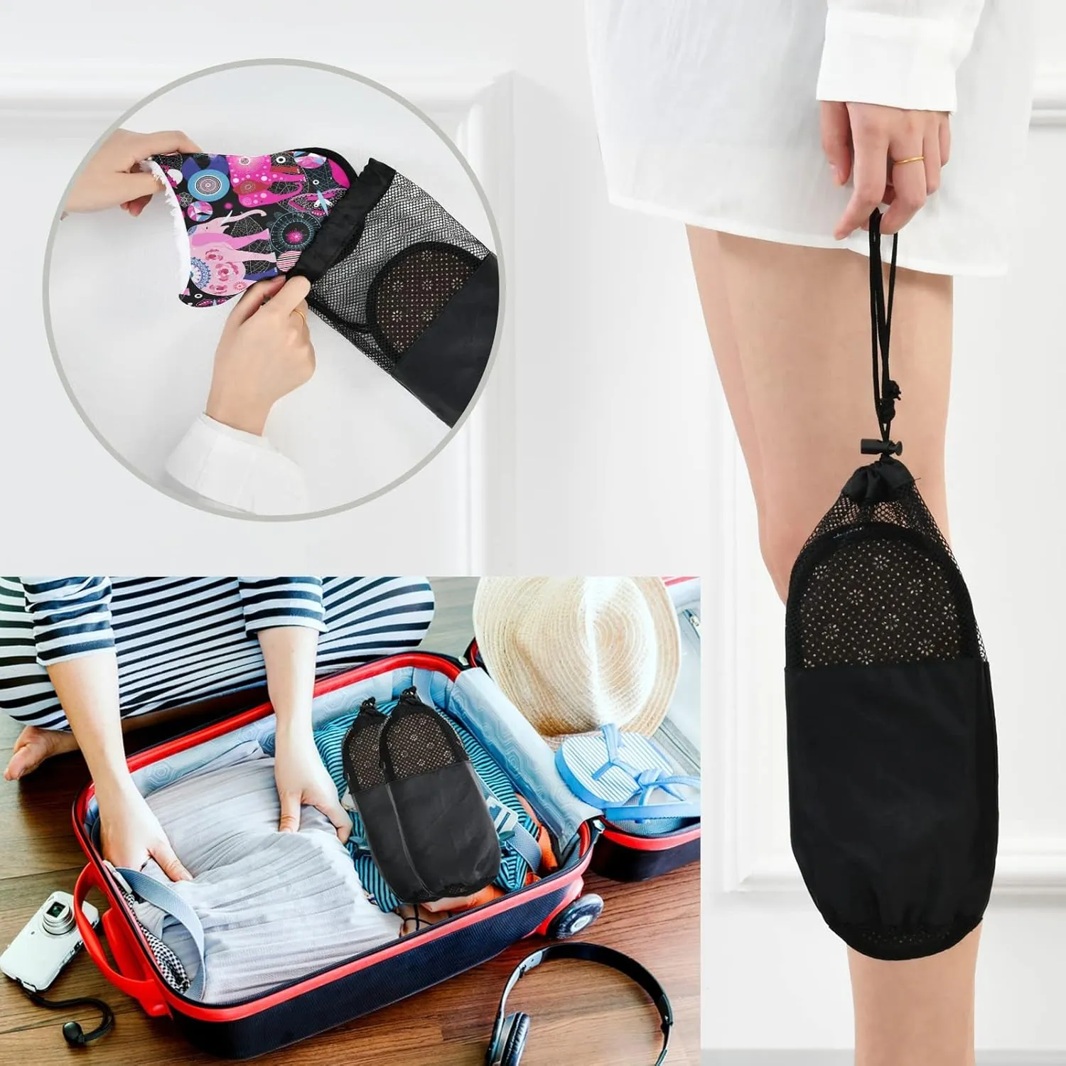 Unisex Slippers Fuzzy Feet Plush Cotton Slippers Anti-Slip Warm House Shoes M/L