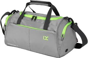 Unisex Wet and Dry Separation Gym Tote Bag with Shoes Compartment,Crossbody Drum Bag for Yoga/Sports/Weekend Getaway.