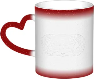 United States Air Force Manpower & Personnel Badge Mug Ceramic Heat Sensitive Color Changing Mug Insulated Mug Novelty Unique Travel Mugs Home Mugs 11 OZ