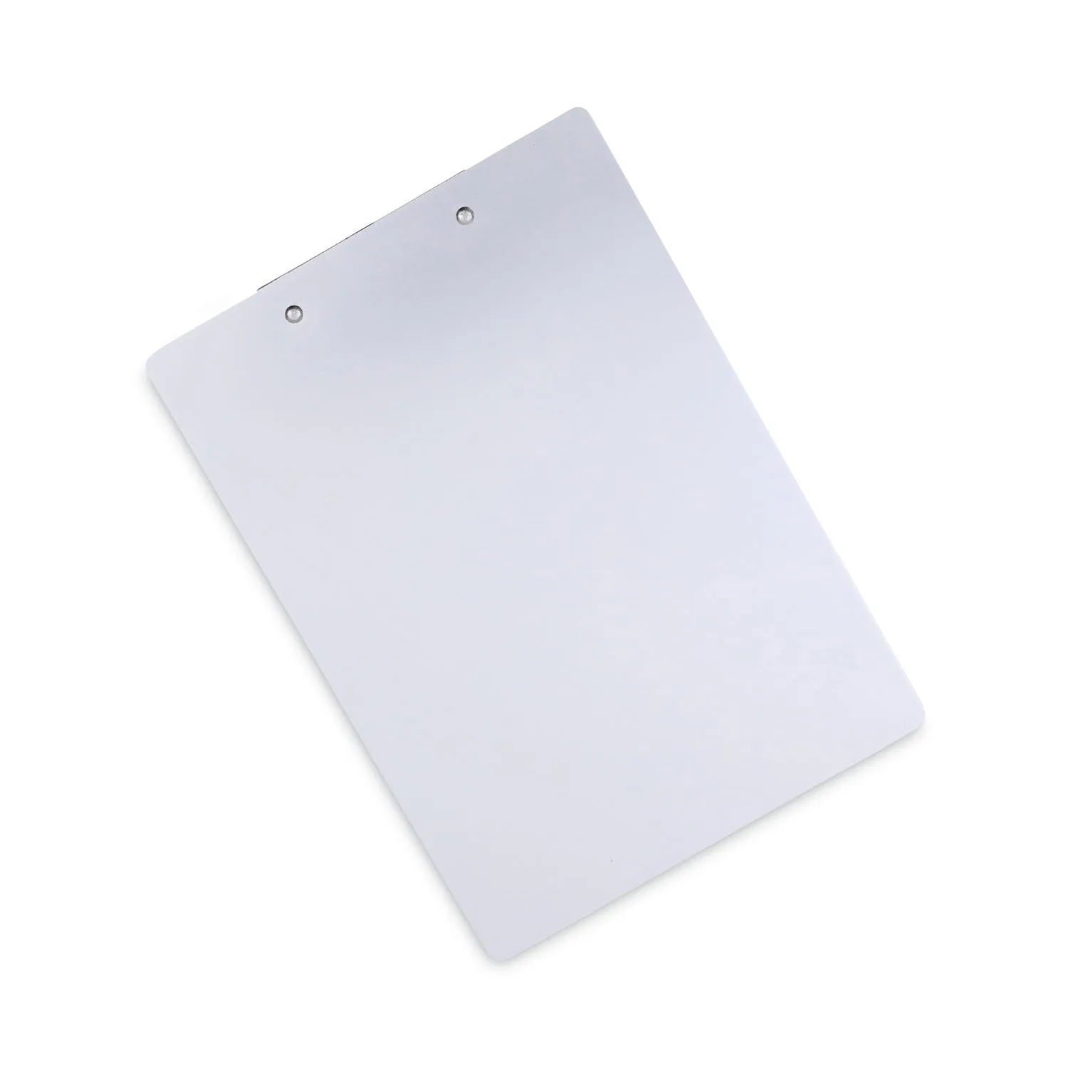 Universal® Aluminum Clipboard with Low Profile Clip, 0.5" Clip Capacity, Holds 8.5 x 11 Sheets, Aluminum