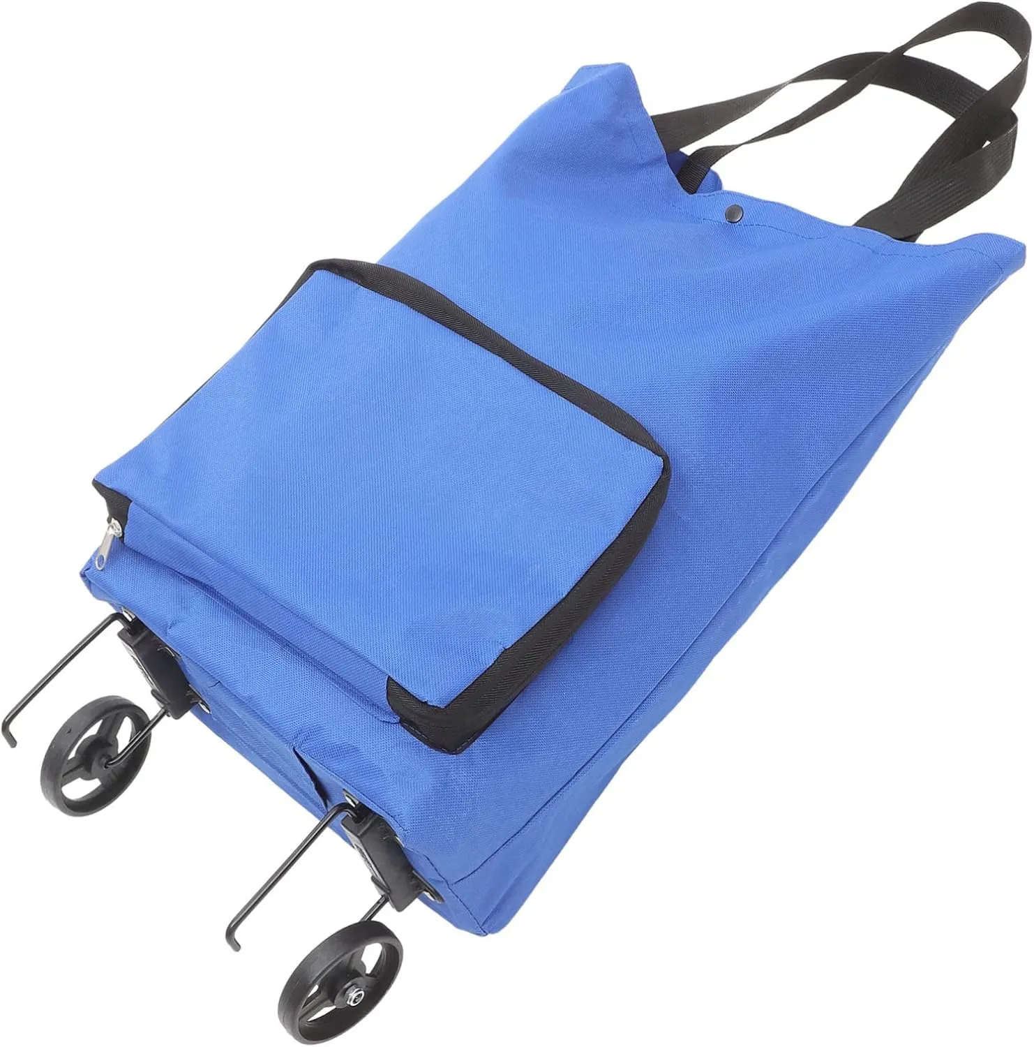 Unomor Tug Bag Reusable Grocery Pouch Grocery Cart on Wheels Shopping Pouch with Wheels Foldable Tey Grocery