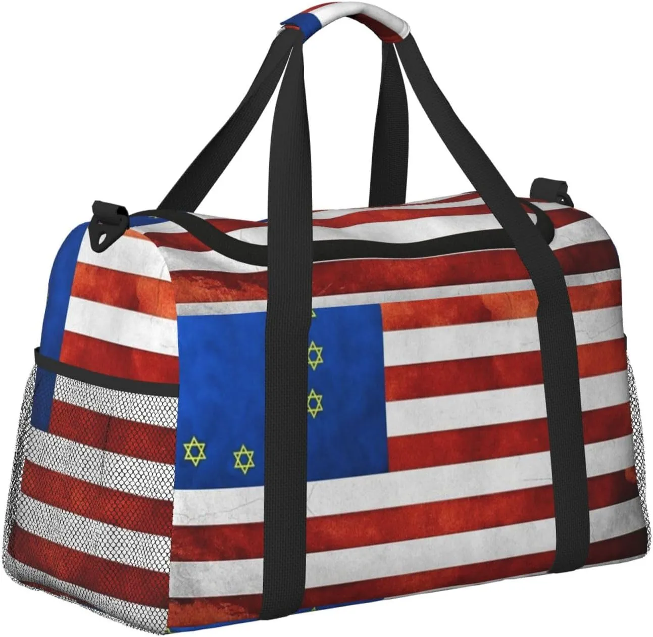 Usa European Union Imperial Flag Travel Duffel Bag Large Foldable Waterproof Overnight Bag For Beach Swim Bags Pool Sports Gym
