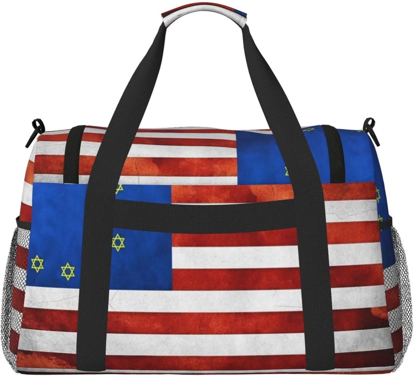 Usa European Union Imperial Flag Travel Duffel Bag Large Foldable Waterproof Overnight Bag For Beach Swim Bags Pool Sports Gym