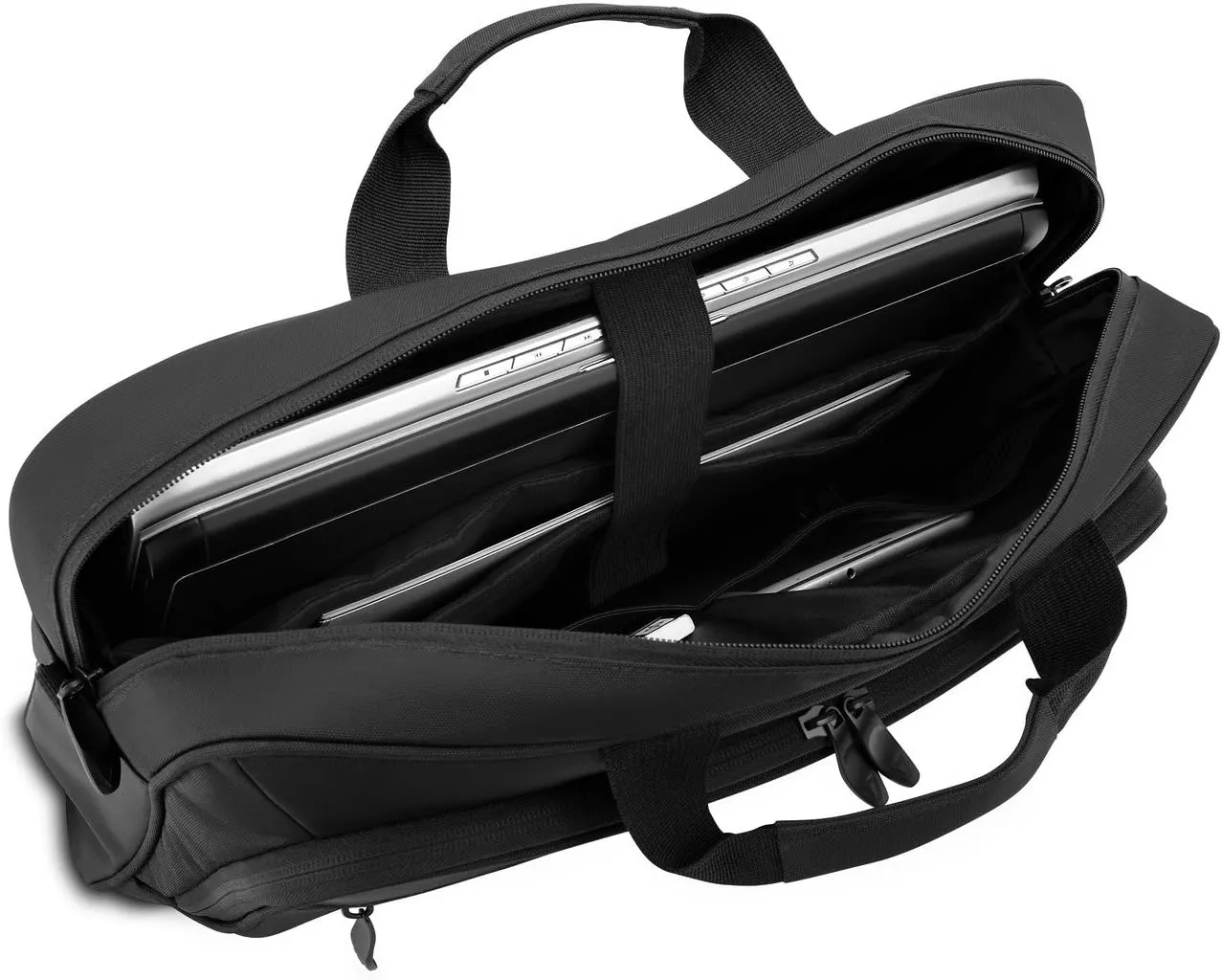 V7 15.6" Urban Traveler Toploading Laptop Case for Business Professionals, College Students and Travelers Made of Water Resistant Polyester - CTPS1-1N