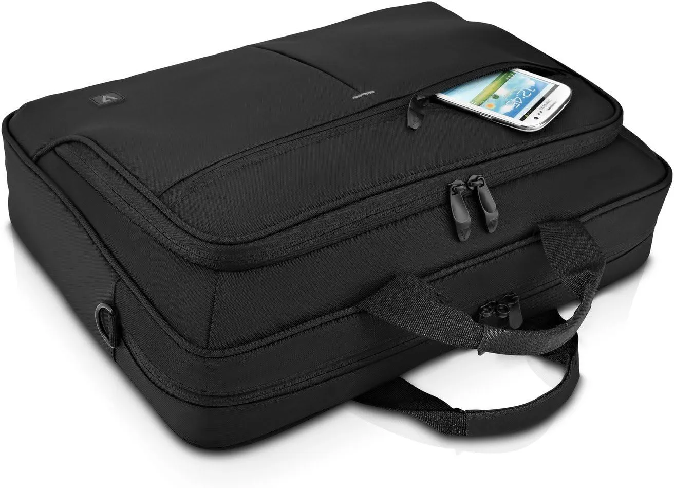 V7 15.6" Urban Traveler Toploading Laptop Case for Business Professionals, College Students and Travelers Made of Water Resistant Polyester - CTPS1-1N