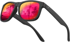 VELAZZIO Mens Sunglasses Polarized With UV400 Protection, Fits for Women Fashion Driving, Fishing, Sports, Beach, Golfing