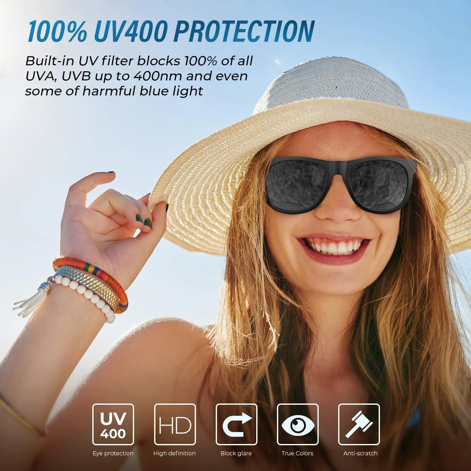 VELAZZIO Mens Sunglasses Polarized With UV400 Protection, Fits for Women Fashion Driving, Fishing, Sports, Beach, Golfing