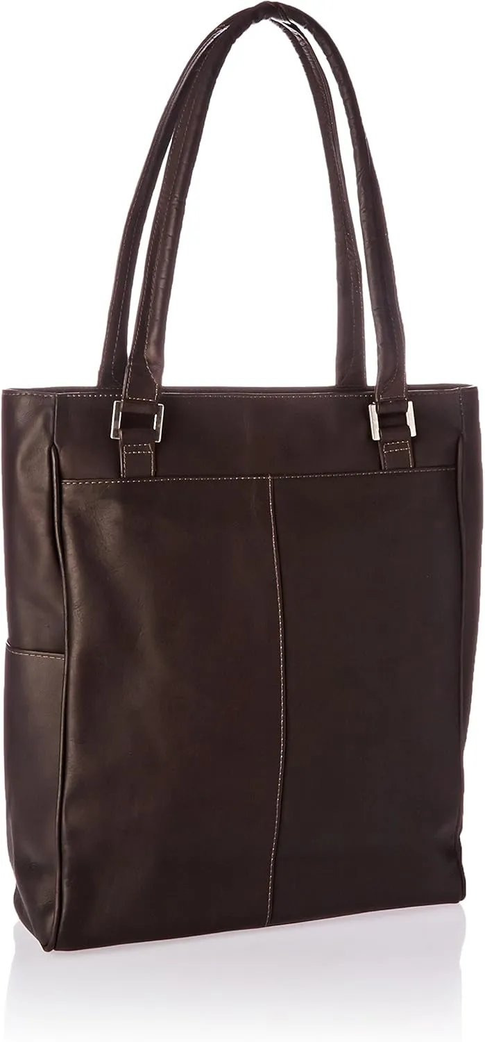 Vertical Laptop Tote, Chocolate, One Size
