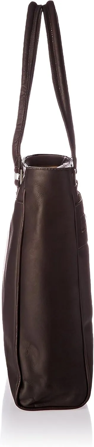 Vertical Laptop Tote, Chocolate, One Size