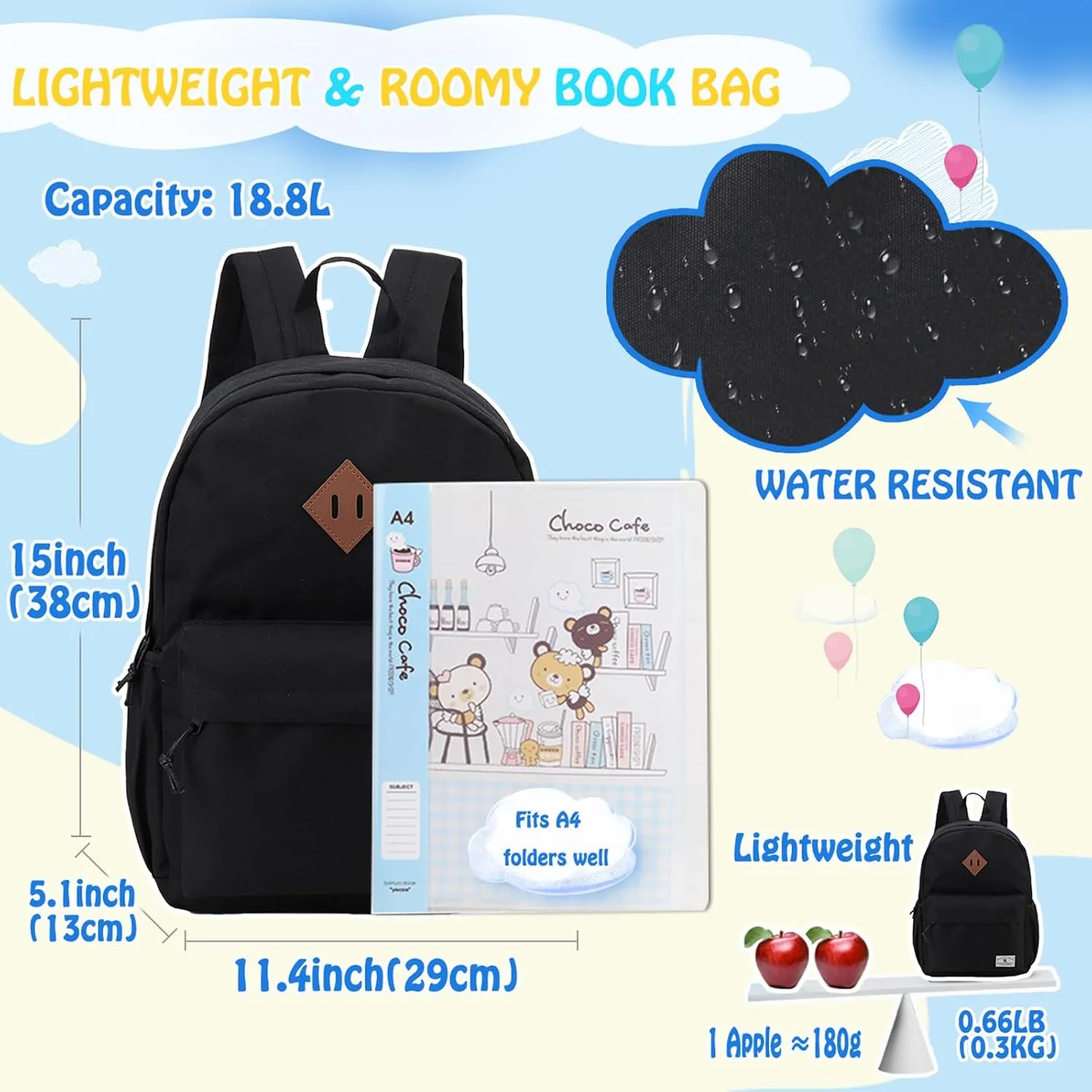 VX VONXURY Toddler Backpack for Boys Age 2-6，Small Kids Preschool Book Bag for Kindergarten Girls Fit A4 Folder