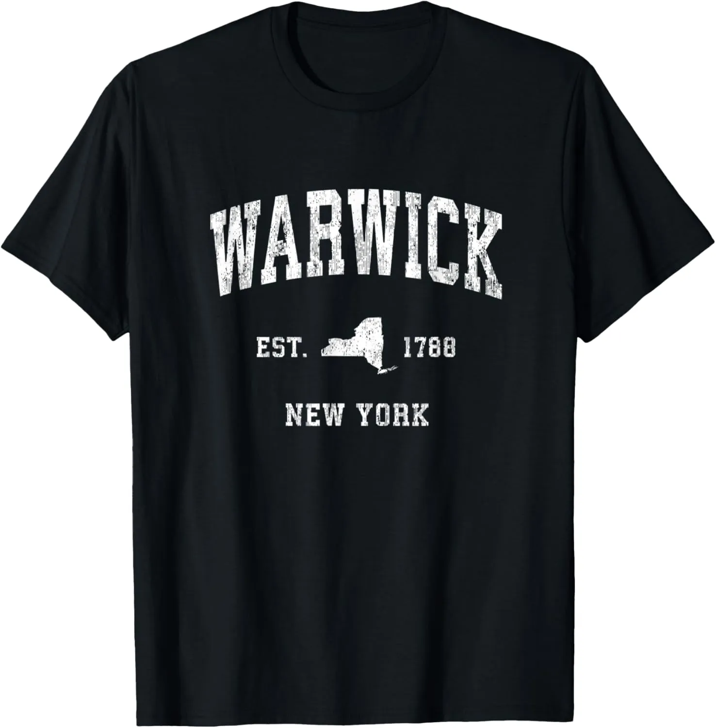 Warwick New York NY Vintage Athletic Sports Design T-Shirt