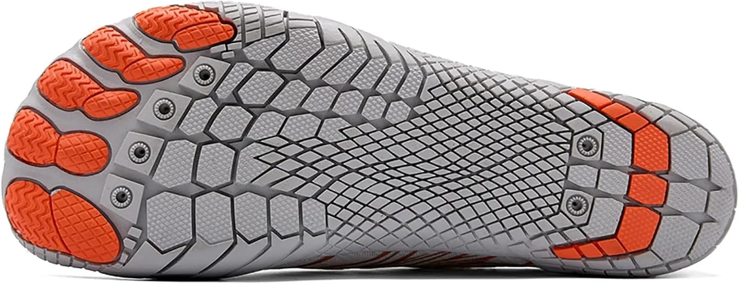 Water Shoes for Women Men Comfy Barefoot Hiking Shoes with Non Slip Cushion Sole Casual Quick-Dry Amphibious Shoe for Men Women Summer Wear with Adjustable Lace for Kayaking Boating Surfing Walking