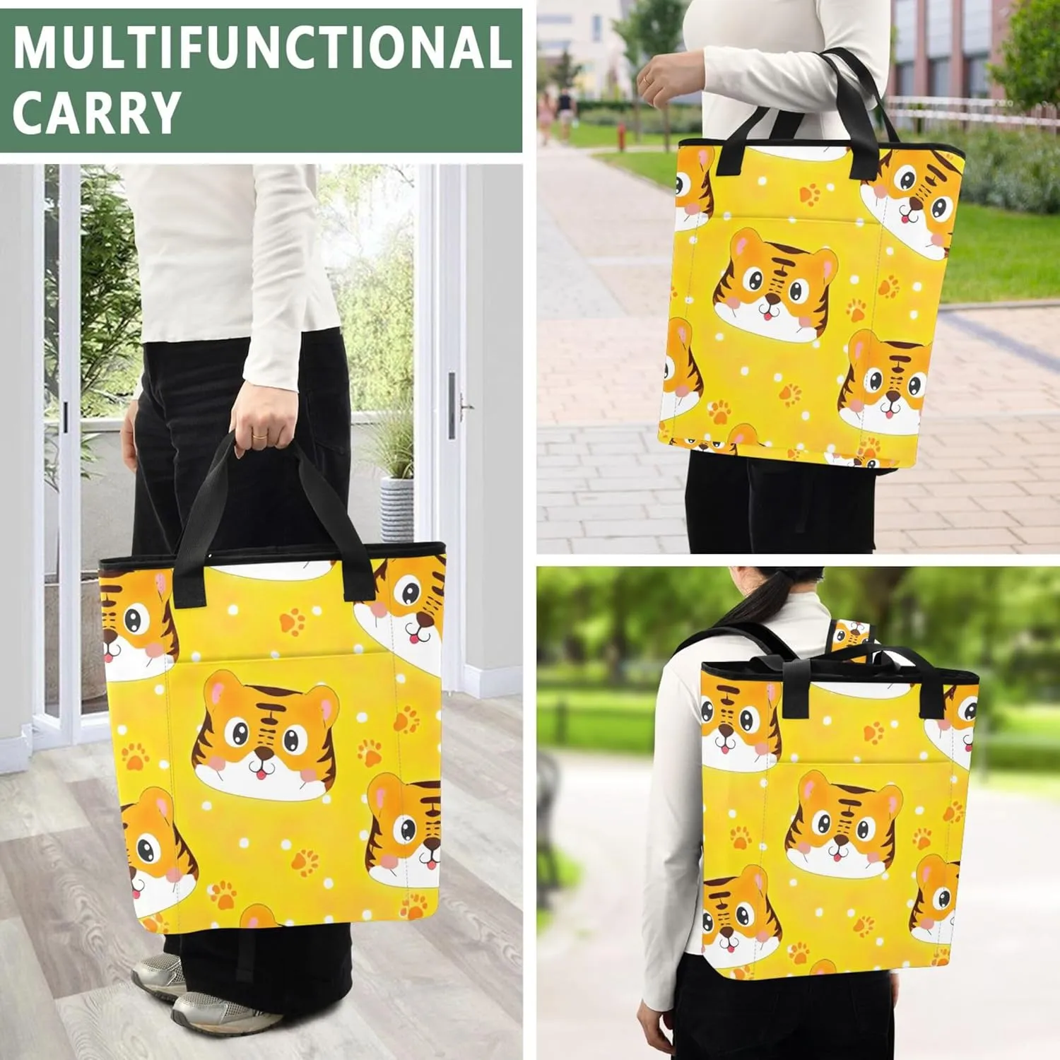 Watercolor Leaves Blue Green White Cooler Bag 36 Cans Soft Cooler Bag Insulated Leak Proof Leakproof Cooling Tote Bag for Lunch