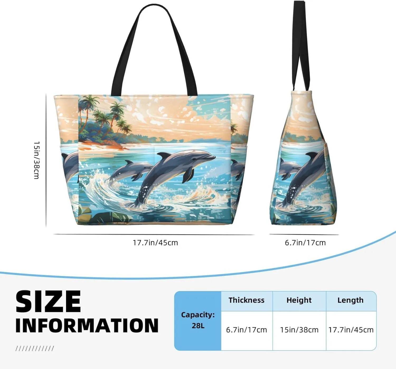 Waterproof Beach Bag for Women Sandproof Beach Tote Bag Large Capacity Swim Pool Bag Foldable Travel Duffel Bags