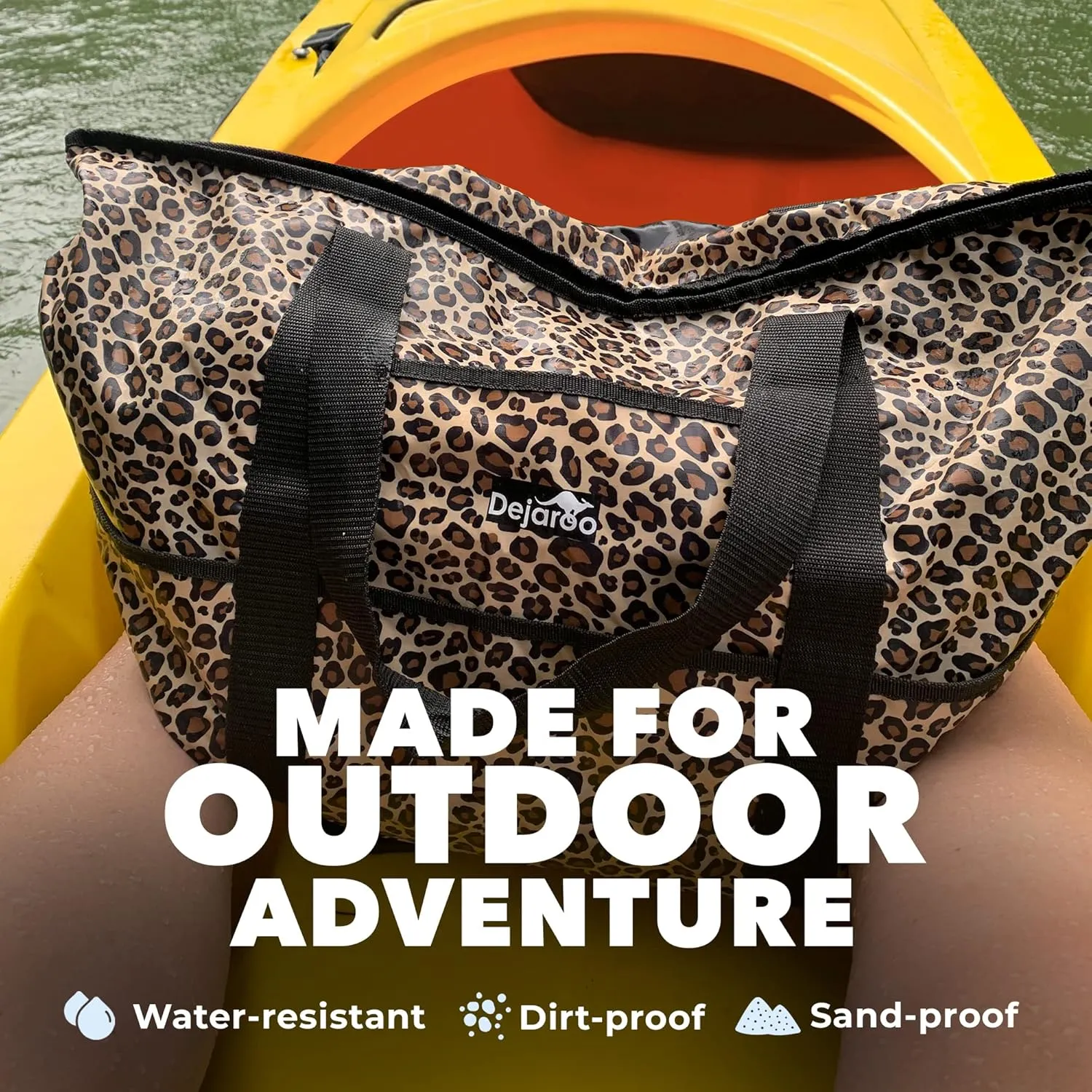 Waterproof Beach Bag - Weekend Overnight Tote - Large and Lightweight