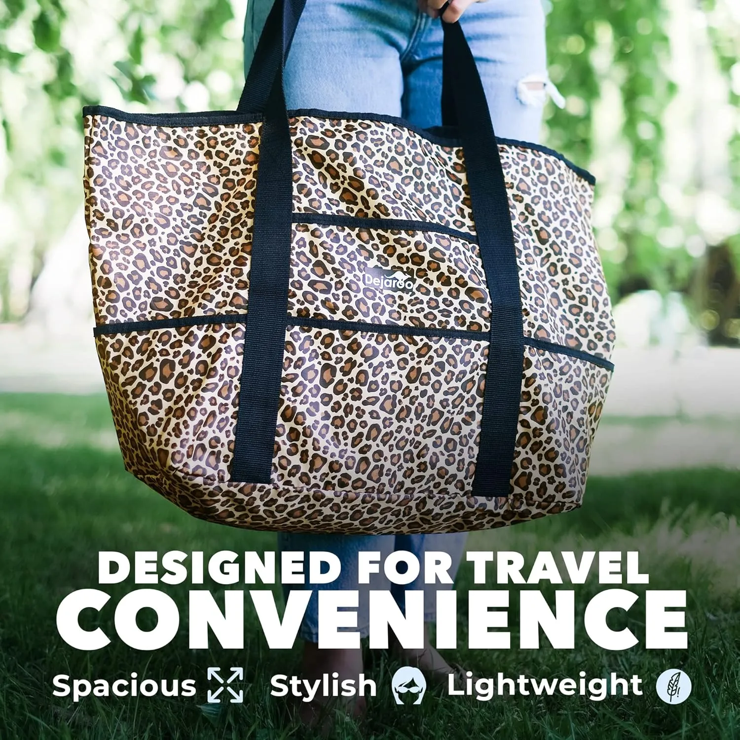 Waterproof Beach Bag - Weekend Overnight Tote - Large and Lightweight