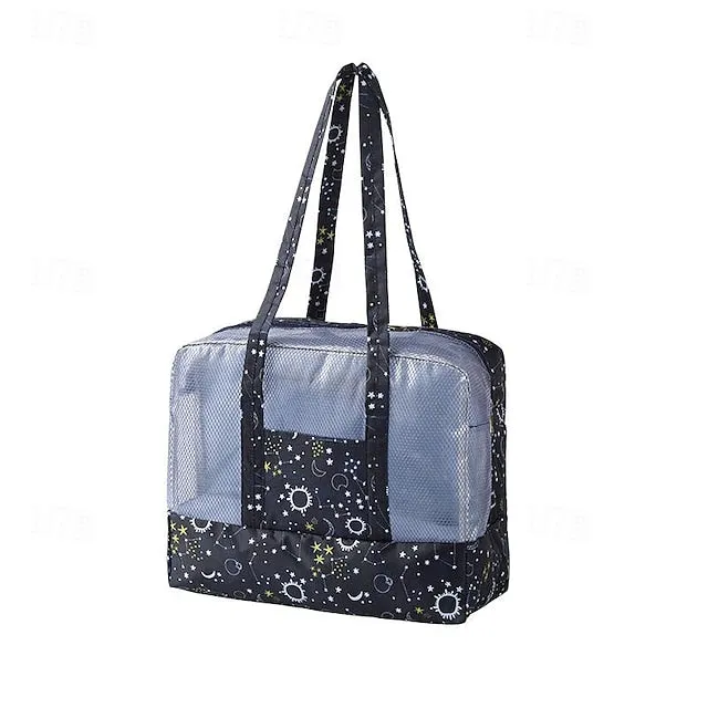 Waterproof Beach Swimming Gym Wet/Dry Separation Toiletry Bag, Shower Bath Clothing Bag for Dry and Wet Storage