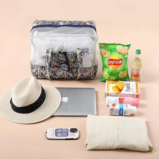 Waterproof Beach Swimming Gym Wet/Dry Separation Toiletry Bag, Shower Bath Clothing Bag for Dry and Wet Storage