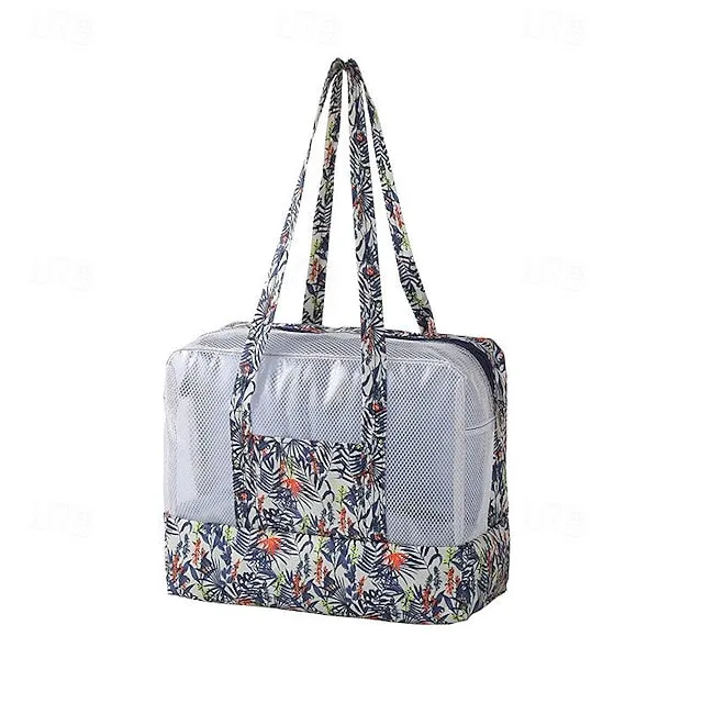 Waterproof Beach Swimming Gym Wet/Dry Separation Toiletry Bag, Shower Bath Clothing Bag for Dry and Wet Storage