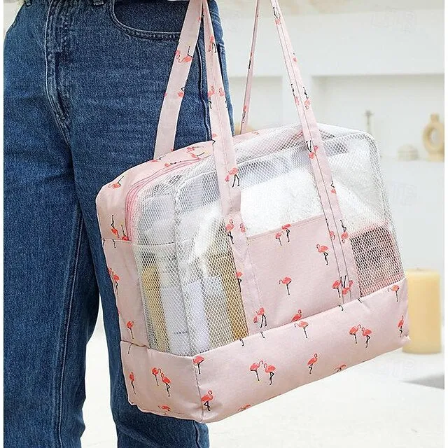 Waterproof Beach Swimming Gym Wet/Dry Separation Toiletry Bag, Shower Bath Clothing Bag for Dry and Wet Storage