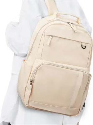 White Backpack For Women Men School Bag Mochilas Escolares Para Niñas Book Bag College Backpacks For Women School Backpack For Girls Boys Backpack For College Book Bags