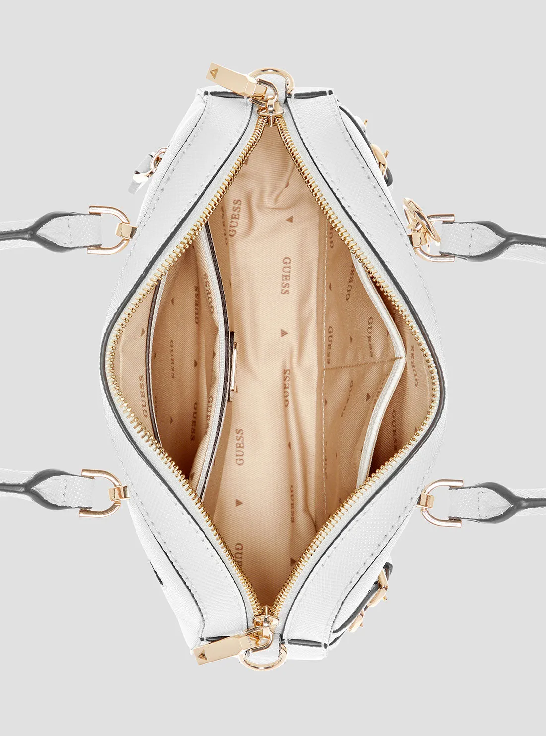 White Bramina Small Satchel