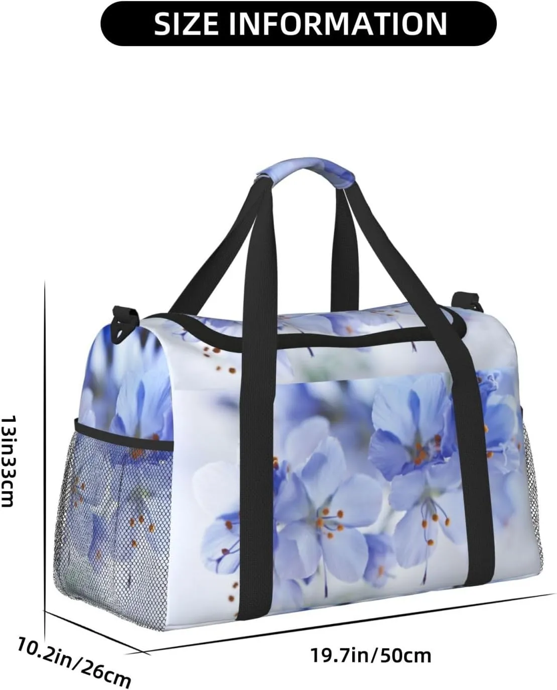White Display Travel Duffel Bag Large Foldable Waterproof Overnight Bag For Beach Swim Bags Pool Sports Gym