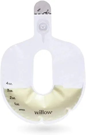 Willow Pump Spill-Proof Breast Milk Bags - 96 Ct - Holds 4 oz. Per Self-Sealing Storage Bag - Compatible with Willow 360 or Willow 3.0 Wearable Hands Free Breast Pump