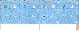 Windbreak Beach Privacy Screen with Wood Stick Practical Beach Accessories LAEX001 (Marine-64, 10m)