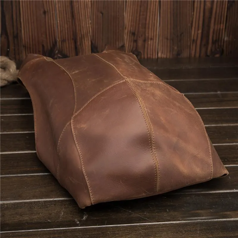 Women Genuine Leather Anti-theft Backpack