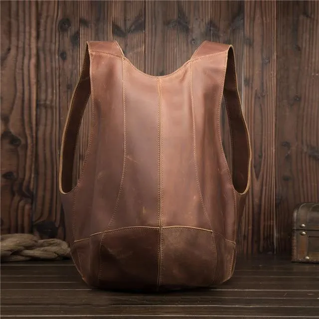 Women Genuine Leather Anti-theft Backpack