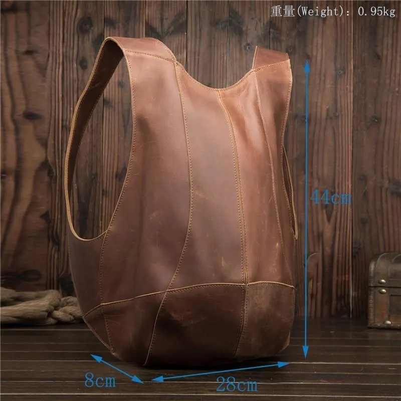 Women Genuine Leather Anti-theft Backpack