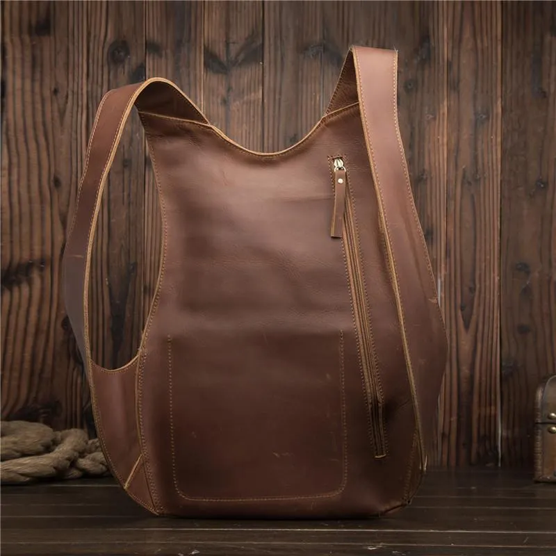Women Genuine Leather Anti-theft Backpack