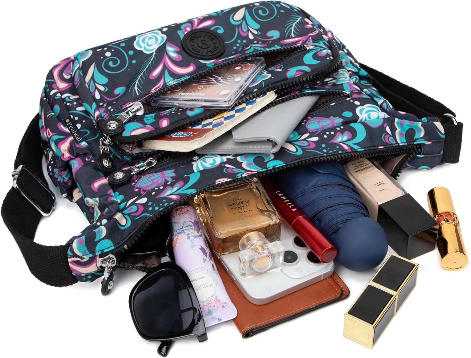 Women Shoulder Handbag Roomy Multiple Pockets Bag Ladies Crossbody Purse Tote Top Handle Satchel