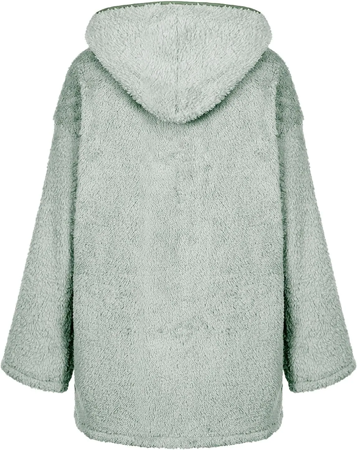 Women's 2023 Fuzzy Fleece Winter Coat Lapel Long Sleeve Teddy Bear Warm Jackets Faux Fur Outwear Sherpa Jacket Cardigan