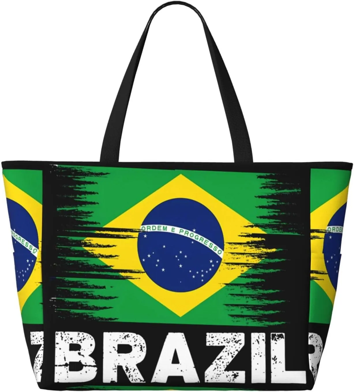 Women's Beach Travel Bags Large Waterproof Tote Bag with Pockets Sandproof Handbag for Beach Gym Vacation