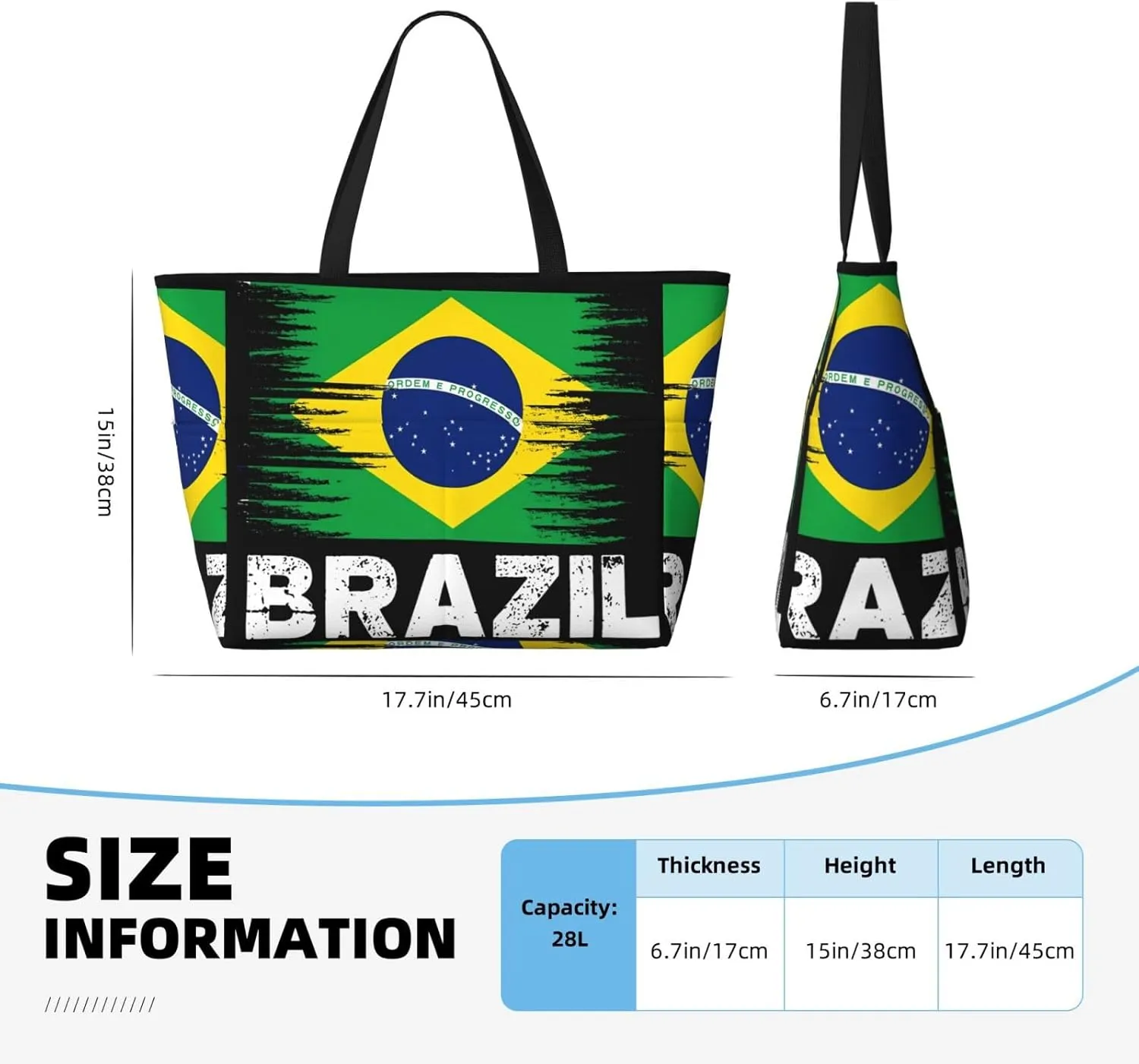 Women's Beach Travel Bags Large Waterproof Tote Bag with Pockets Sandproof Handbag for Beach Gym Vacation
