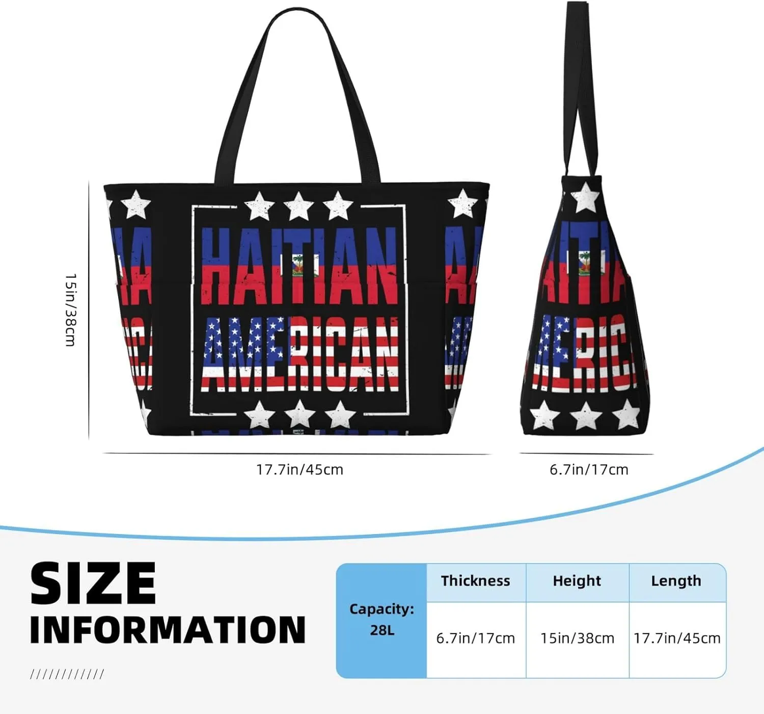Women's Beach Travel Bags Large Waterproof Tote Bag with Pockets Sandproof Handbag for Beach Gym Vacation