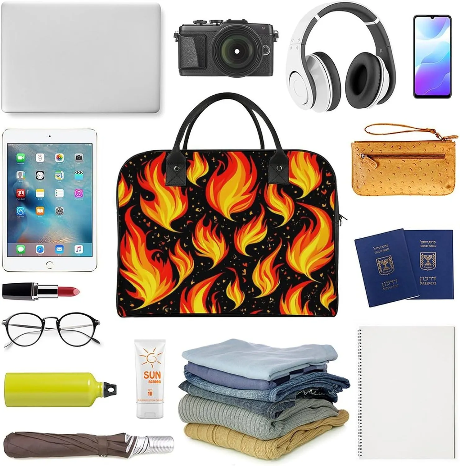 Women's Handbag Abstract-seamless-pattern-design Contains Pocket Storage Bag Work Commuting Shoulder Cross-Body Bag